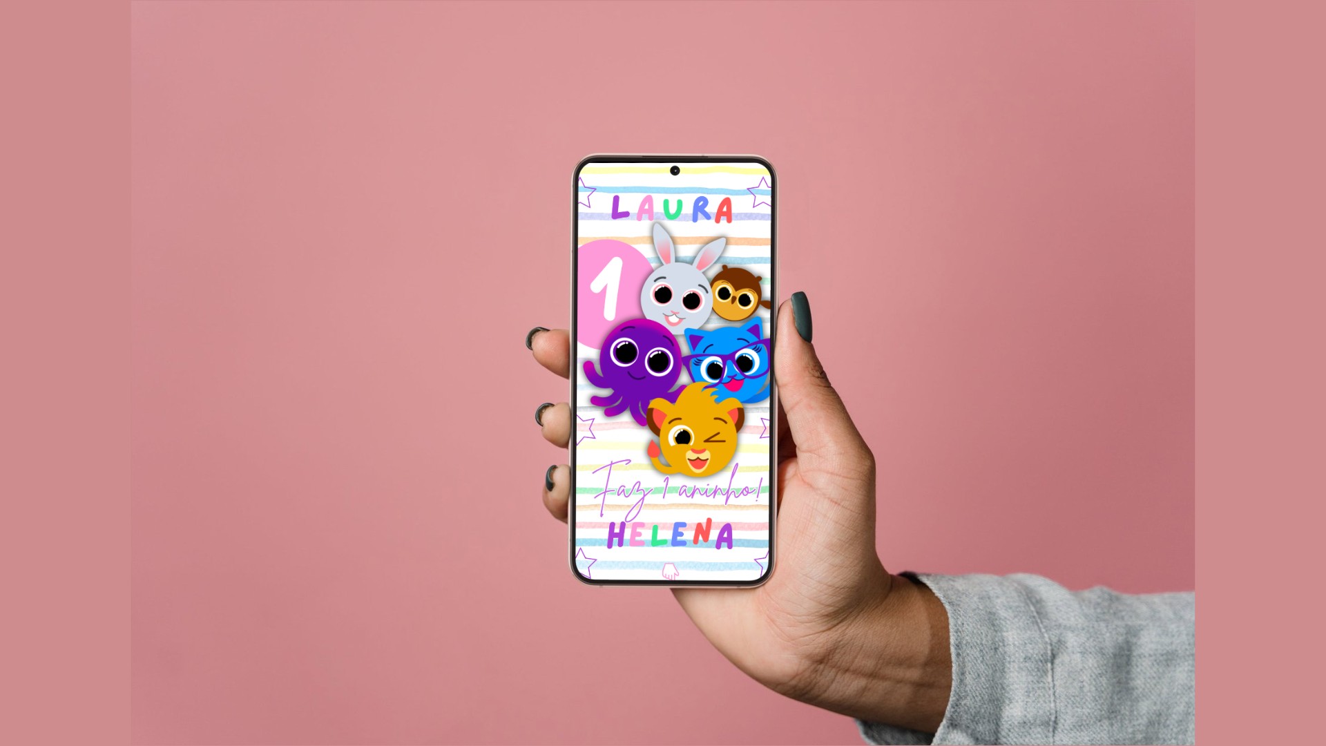 Mockup UI/UX Convite Mobile